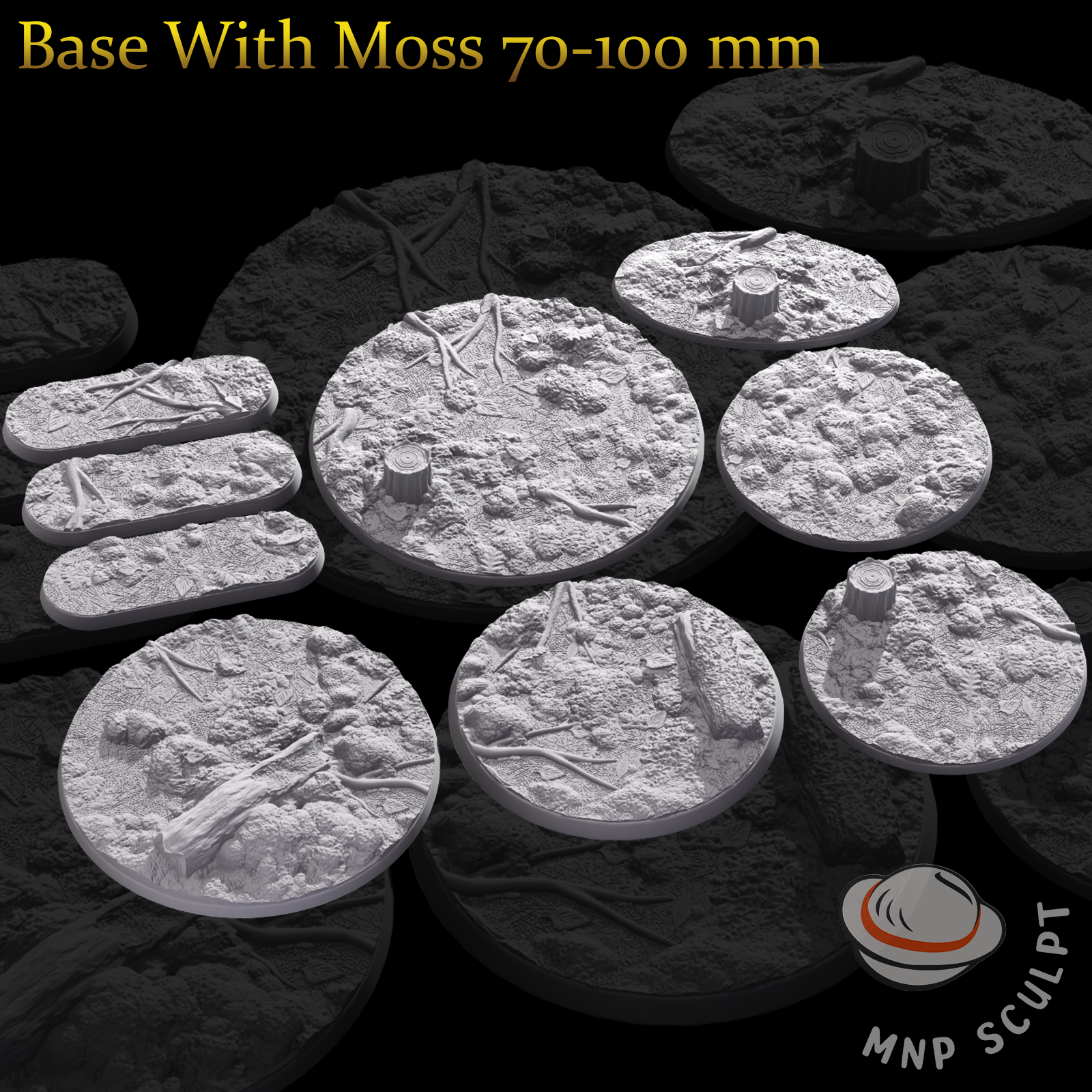 Base With Moss 70-100 mm